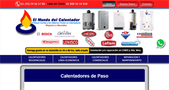 Desktop Screenshot of calentadoresdepaso.com.mx
